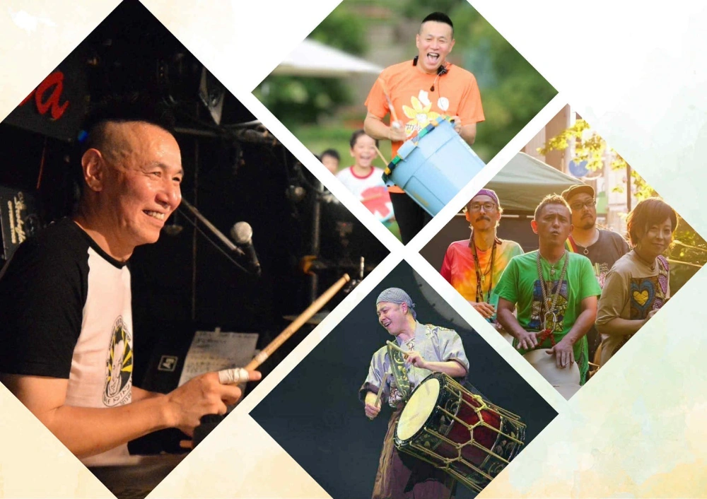 梶原徹也(ex.THE BLUE HEARTS) with 太陽ドラム(井上陽介　ジャララんべ)